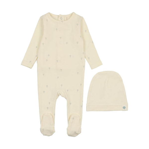 LILETTE <br> All Over Hot Air Balloon Footie Set