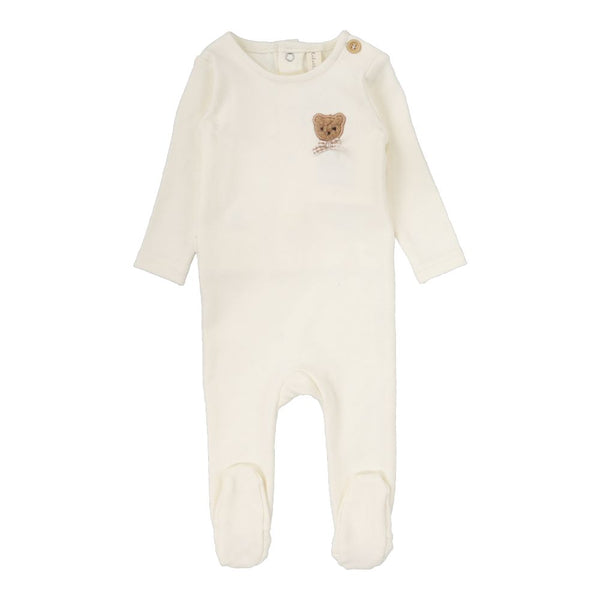 LILETTE <BR> Bear Applique Footie