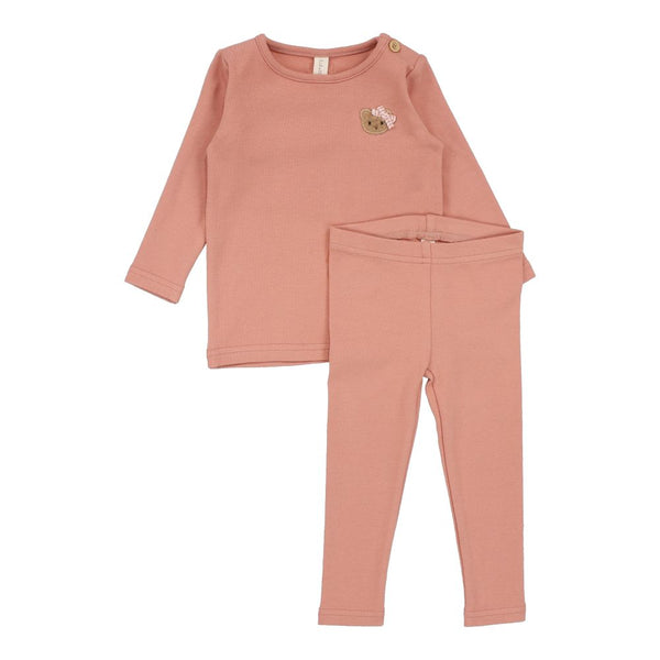 LILETTE <BR>Bear Applique Lounge Set