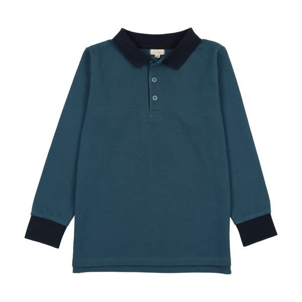 ANALOGIE <BR> Blue Contrast Polo