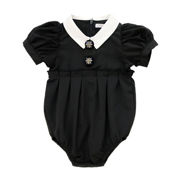 COCO BLANC <BR> Taffeta Romper