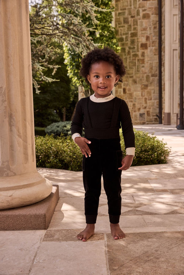 PARNI <BR> Velour Overall Set