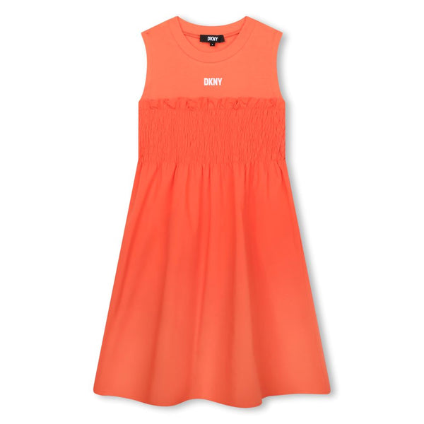 Ruched Waist Logo Dress