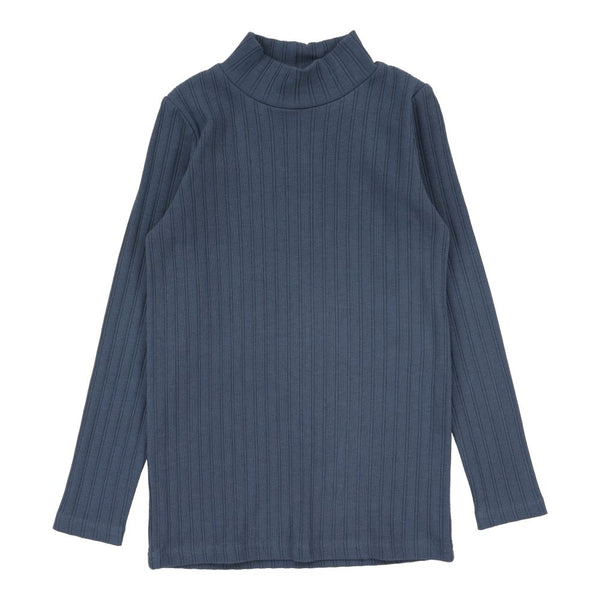LIL LEGS <BR> Double Rib Mockneck