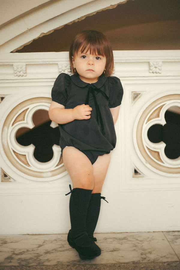 COCO BLANC <BR> Taffeta Romper