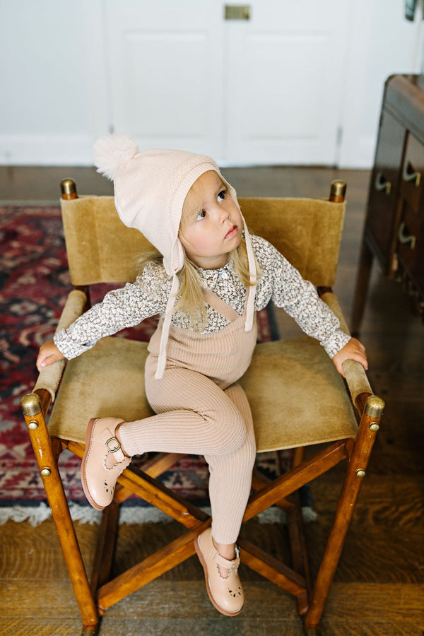 ANALOGIE <Br> Knit Long Suspender Leggings