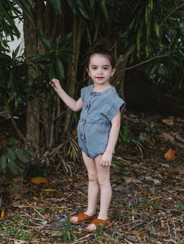 Girl's Jamie Denim Romper