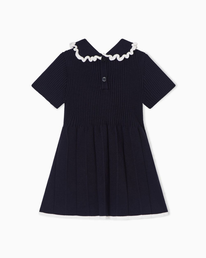 emporio armani pleated dress Emporio Armani Ribbed Pleated Dress