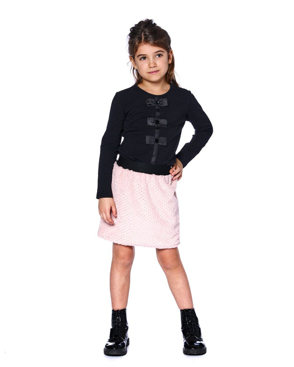 DEUX PAR DEUX <BR> Button Bow Tee