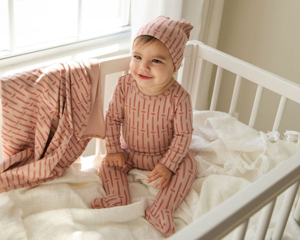 CUDDLE & COO <BR> Rosy Ribbons Stretchie