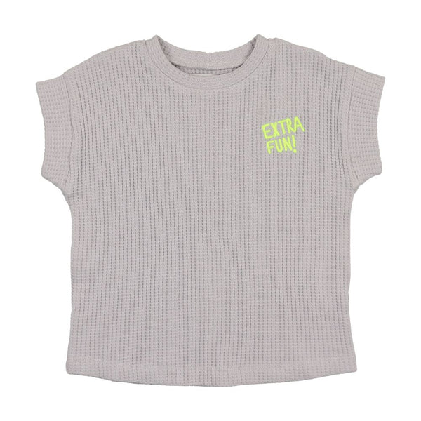 KIN & KIN <BR> Boys Boxy Waffle Tee