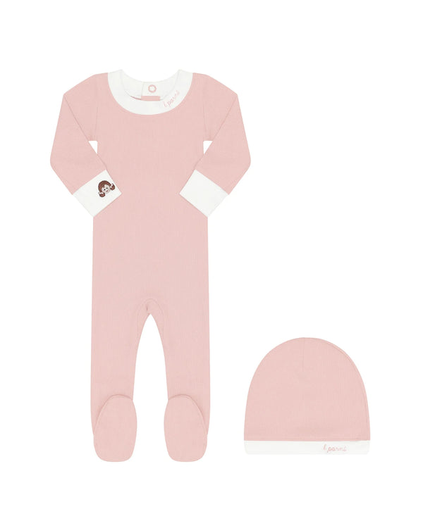 PARNI <BR> Girls Baby Footie