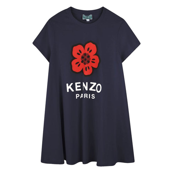 KENZO <BR> Flower Text Logo Dress
