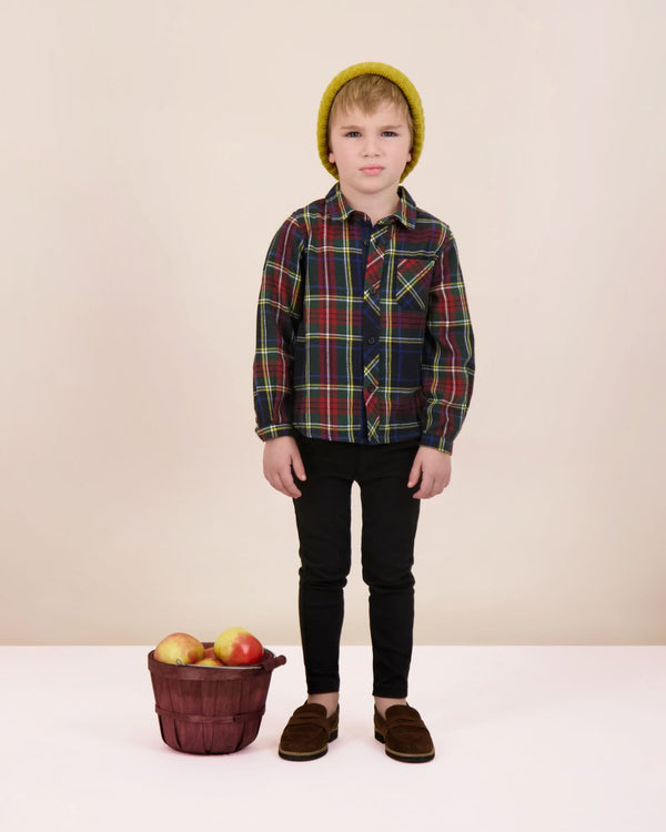 ANALOGIE <BR> Plaid Boys Shirt