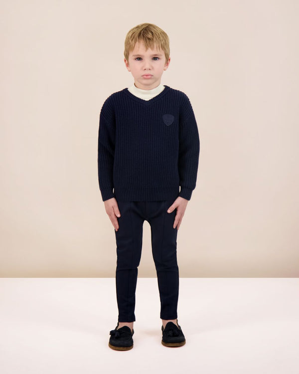 ANALOGIE <BR> Knit V-Neck Sweater