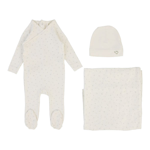 LILETTE <BR> Printed Wrapover Layette Set