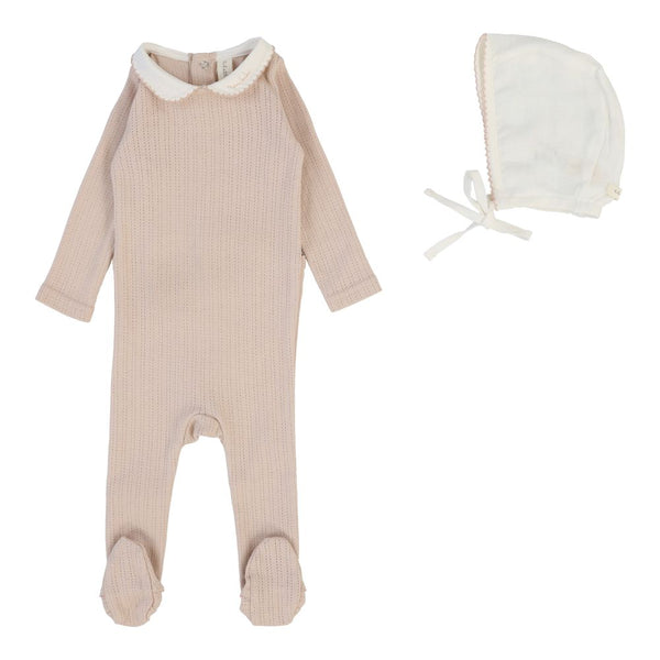 LILETTE <BR> Edged Collar Footie Set