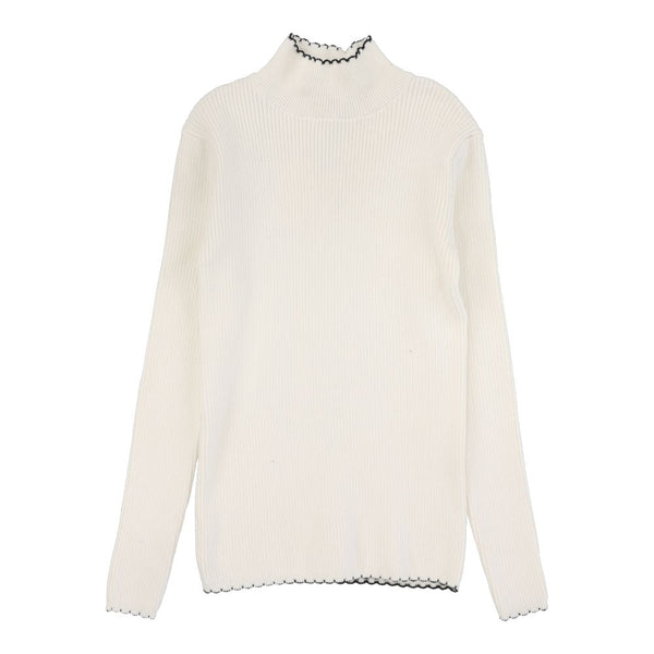 ANALOGIE <BR> Scalloped knit Mockneck