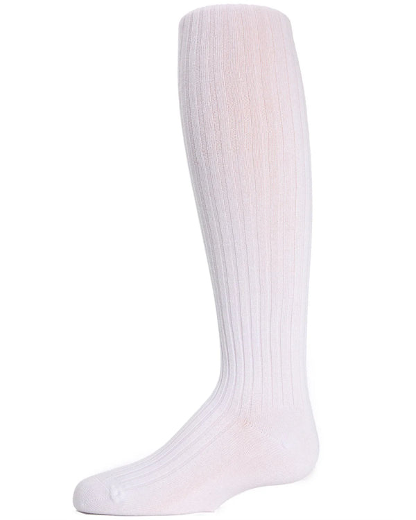 MEMOI <BR>Essential Ribbed Cotton Tights