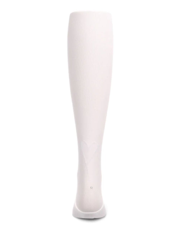 MEMOI <BR> Sweet Heart Flocked Opaque Tights