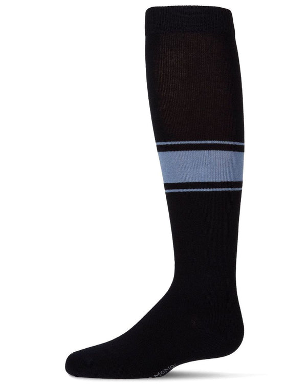 MEMOI <BR> Multi Stripe Knee Sock