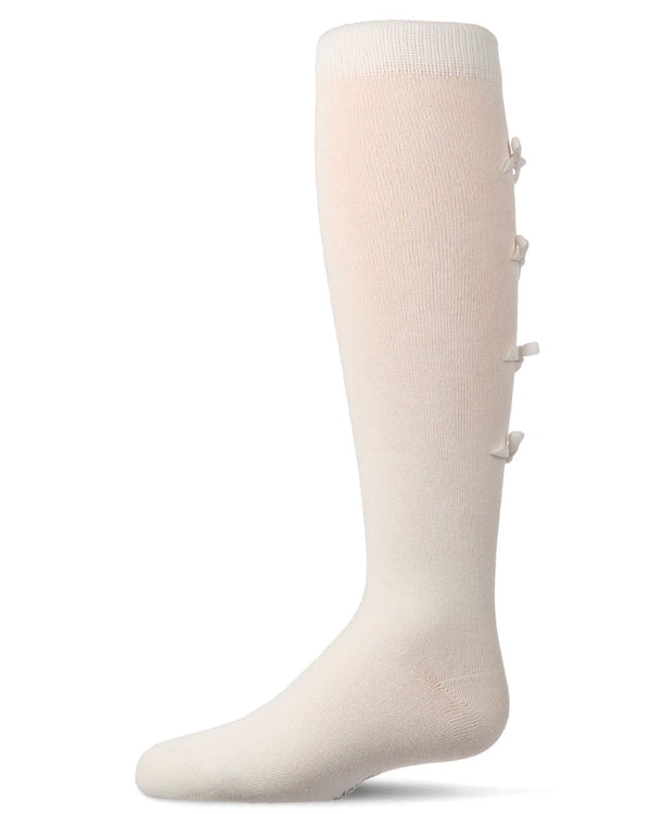 MEMOI <BR> Back Bows Knee Sock