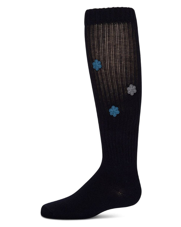MEMOI <BR> Rubber Flower Knee Sock