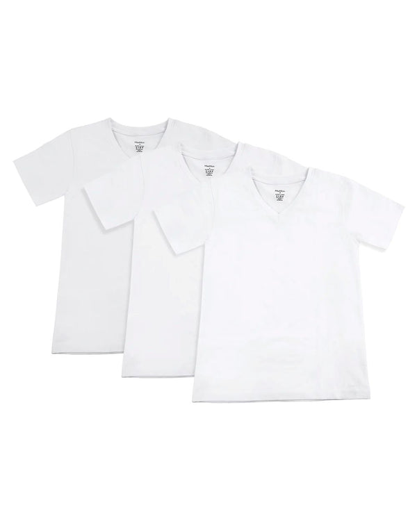 MEMOI <BR> 3pk Boy's V-Neck T-Shirt