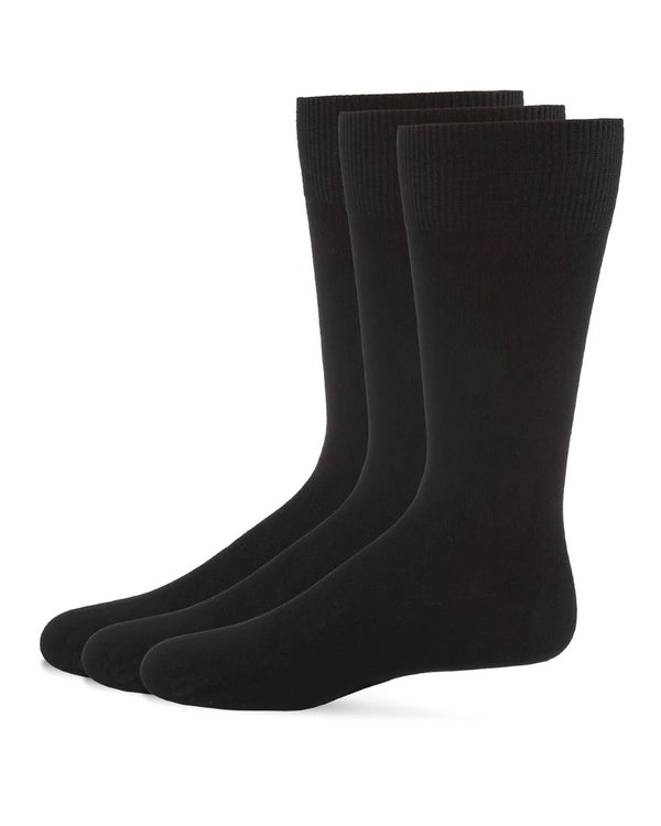 MEMOI <BR> Bamboo Blend Flat Knit Socks (3 pack)
