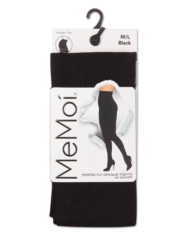 MEMOI <BR> Completely Opaque Tights (Control Top)