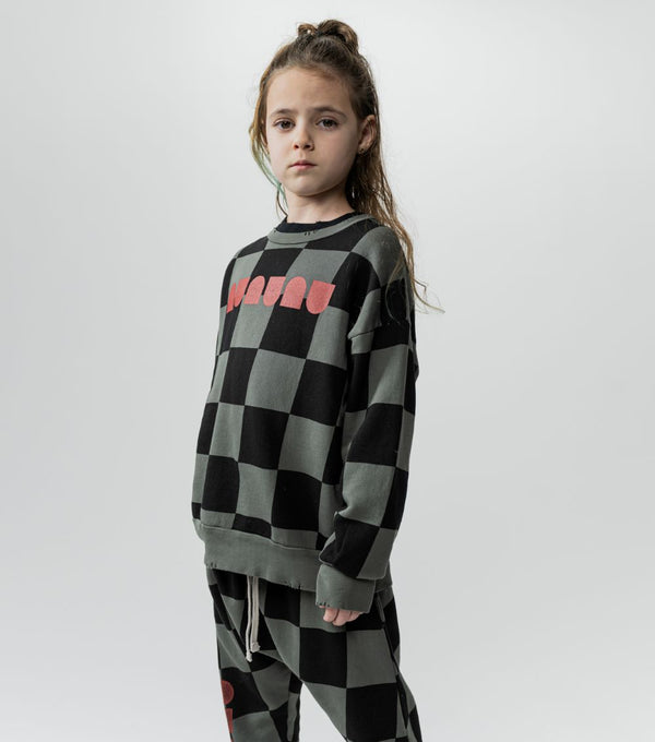 NUNUNU <BR> Checkmate Sweatshirt