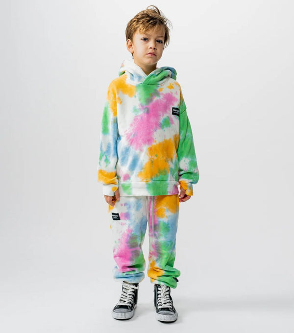 NUNUNU <BR> 60's Tie Dye Hoodie