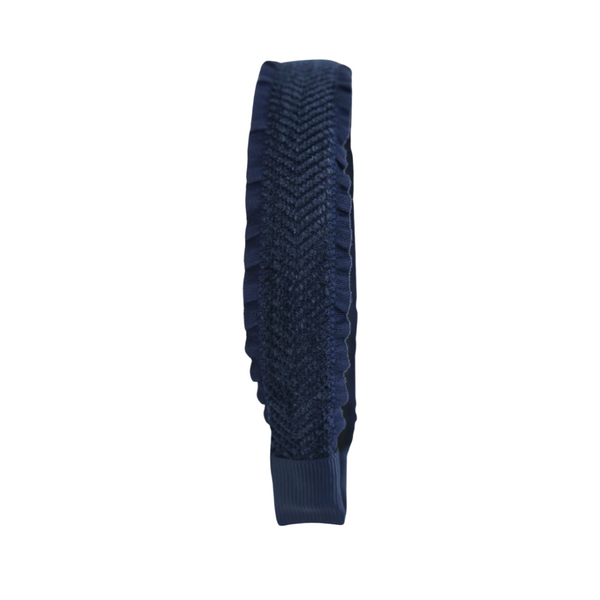 BANDEAU <BR> Ruffle Herringbone Headband