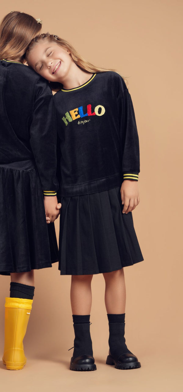 TEELA <br> Velour Dress