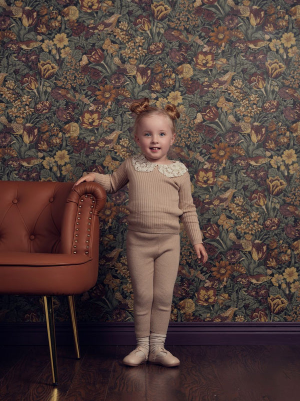 TEELA <br> Lace Baby Girl Knit Set