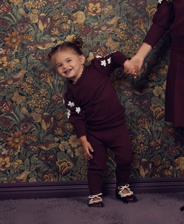 TEELA <br> Knit Floral Baby Set