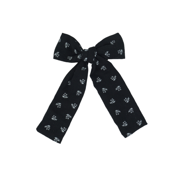 BANDEAU <BR> Vintage Ditsy Floral Bow Clip