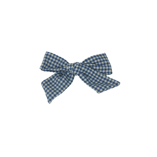 BANDEAU <BR> Wooly Gingham Bow Clip