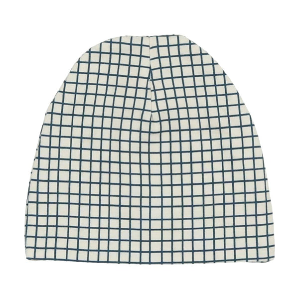 Printed Windowpane Beanie