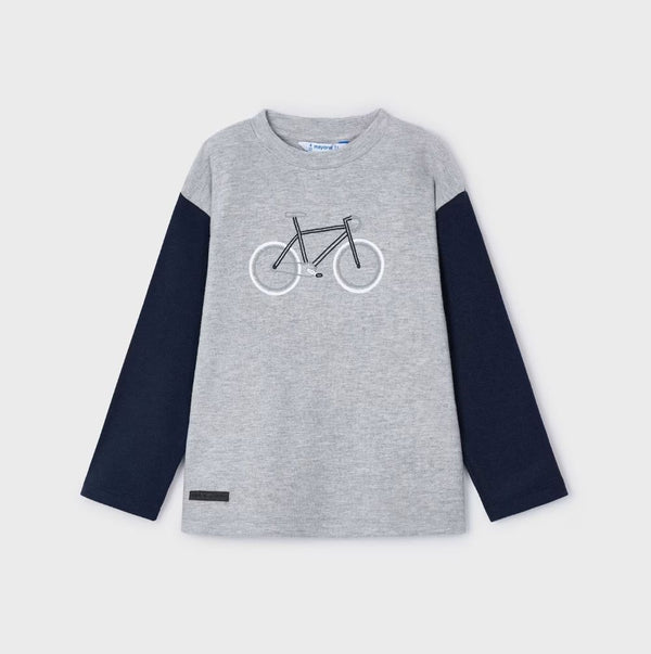 MAYORAL <BR> Embroidered Bicycle Tee