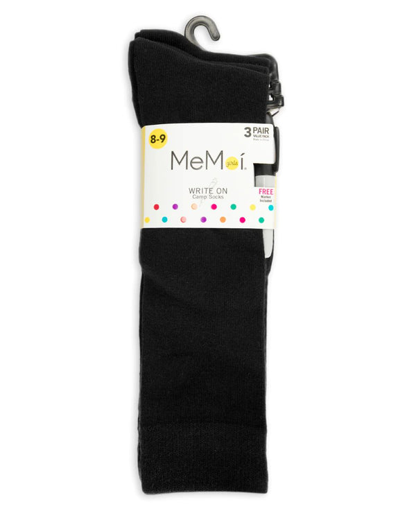 Flat Knit Knee Socks/Camp Socks (3pk)