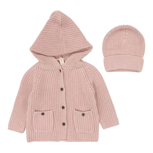 LILETTE <BR> Chunky Knit Jacket & Beanie