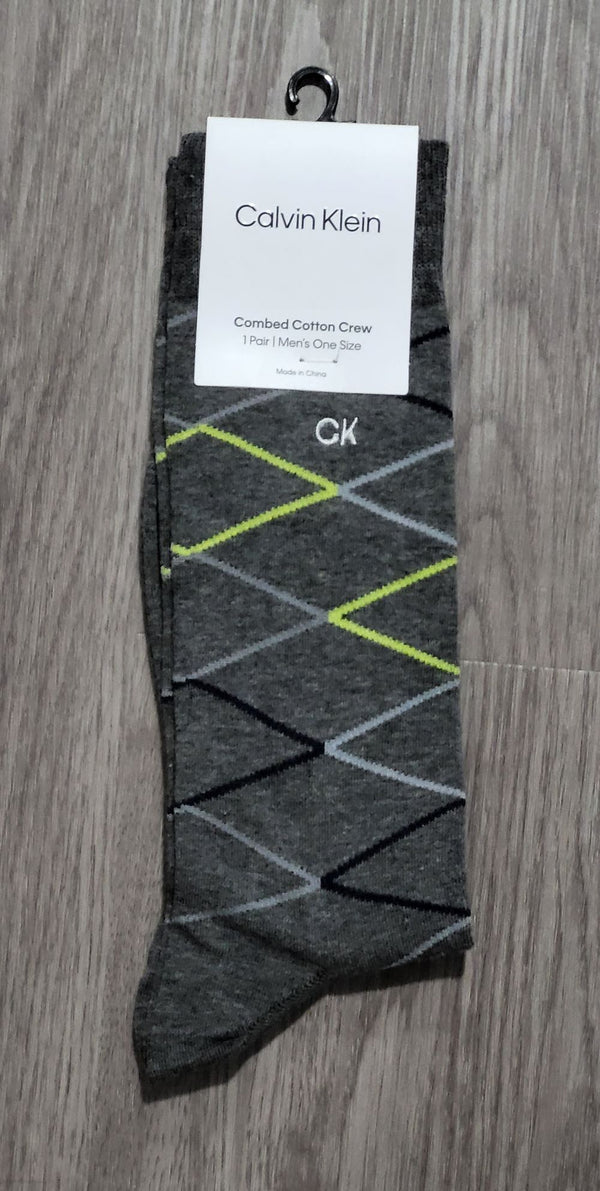 Men's Criss-Cross Crew Sock