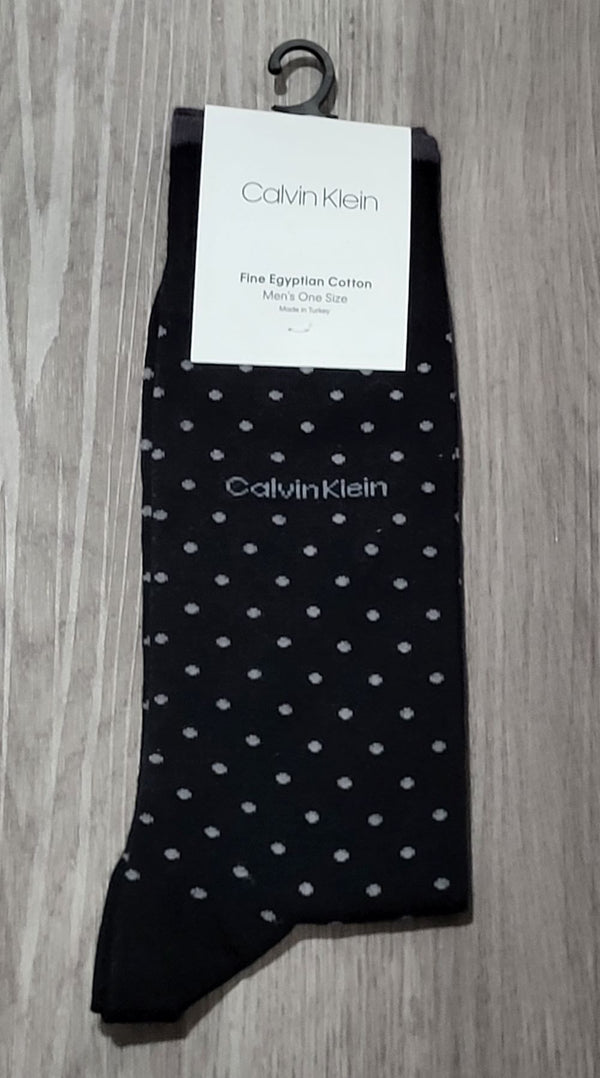 Men's White Dot Crew Sock