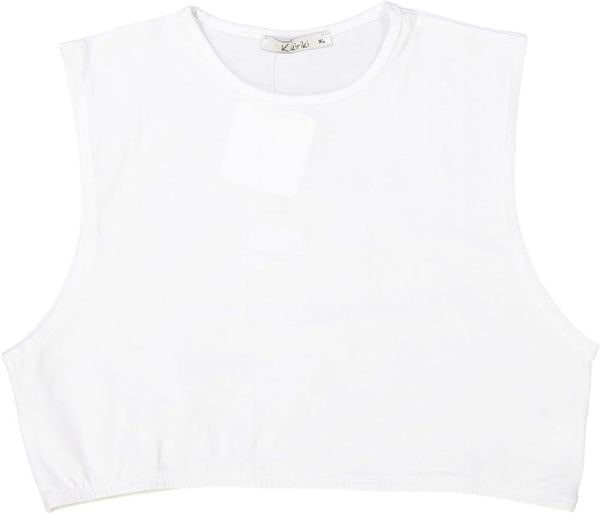 Teens/Ladies Sleeveless Crop Cotton Shell