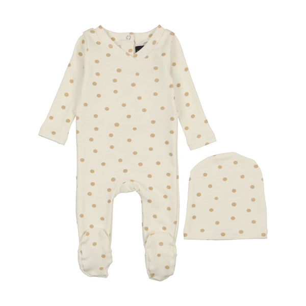 CUDDLE & COO <BR> Gold Hearts Stretchie