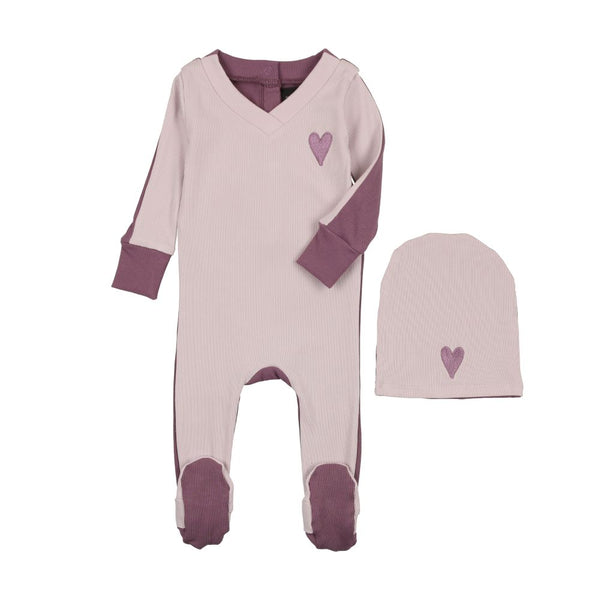 CUDDLE & COO <BR> Ribbed Heart Stretchie