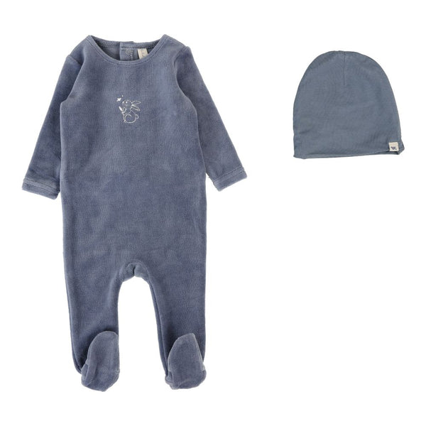 LILETTE <BR> Velour Forest Graphic Footie Set