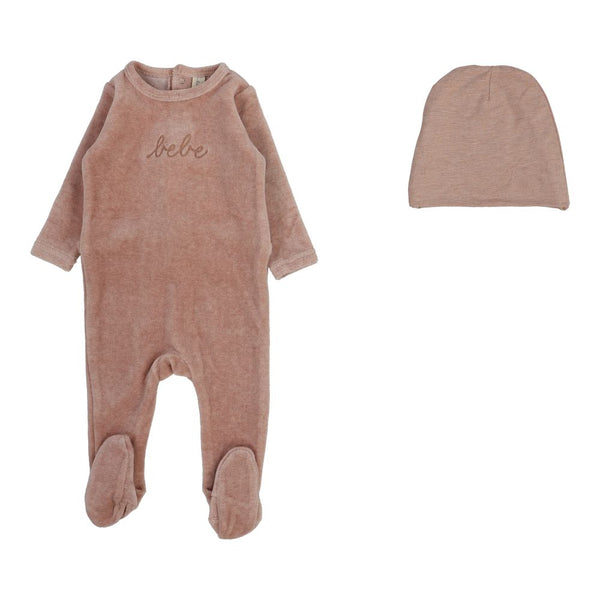 LILETTE <BR> Velour Bebe Footie Set
