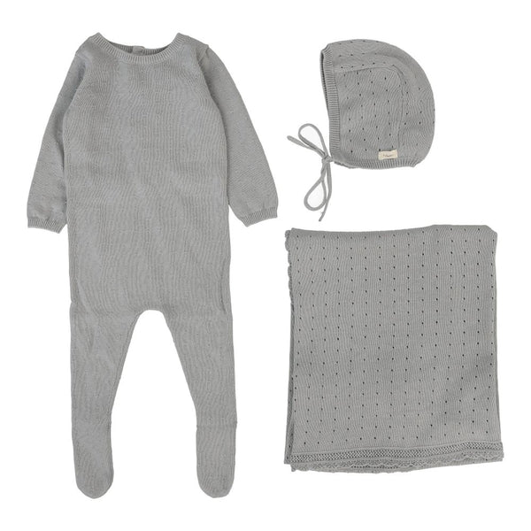 LILETTE <BR> Dotty Knit Layette Set